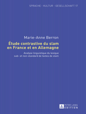 cover image of Étude contrastive du slam en France et en Allemagne